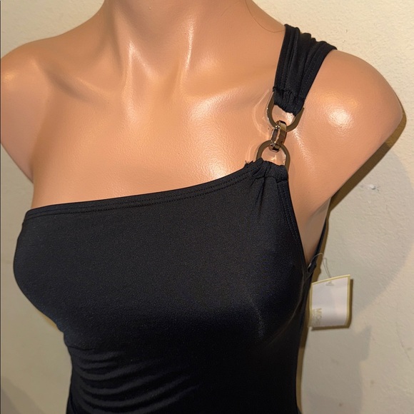 NWT Michael Kors one piece swimsuit one shoulder size 9 - Picture 4 of 6